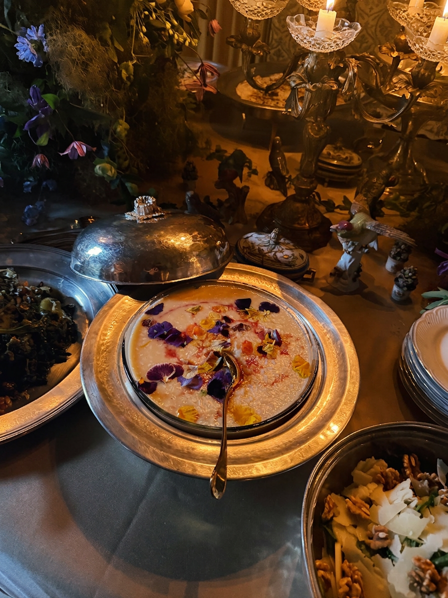 A plated course served on fine porcelain